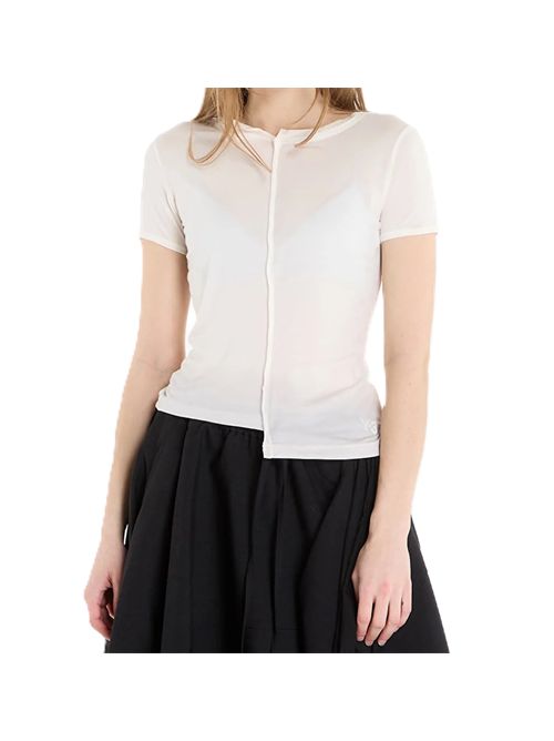 T-shirt Y-3 Dip Dye Fitted T-Shirt Adidas Y3 | KQ9789WHITE